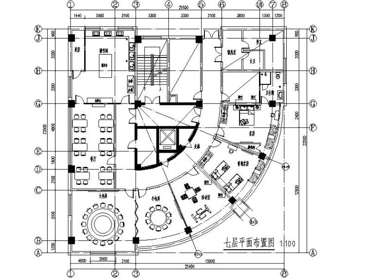 旧房室内改造施工图资料下载-某单位接待用房室内装修施工图