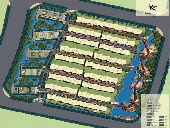 高端中式别墅区规划CAD资料下载-[江苏]中式现代休闲高端居住区和公园景观设计方案（包含三部分方案）