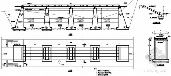 8m的空心板桥图纸资料下载-单跨8m板桥设计图
