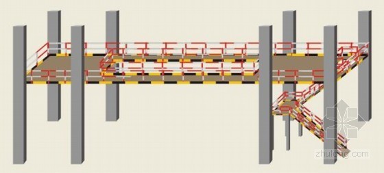[江苏]发电厂工程安全文明施工措施（附图）-临时栏杆及挡脚板 