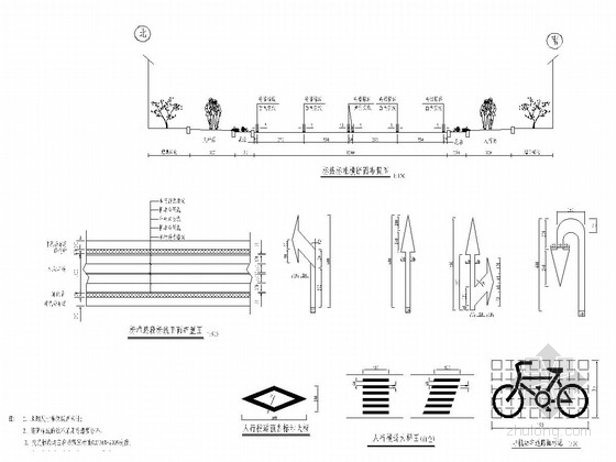 35m简支钢箱梁施工图资料下载-35m宽城市支路工程全套施工图（51张 含绿化 排水照明）