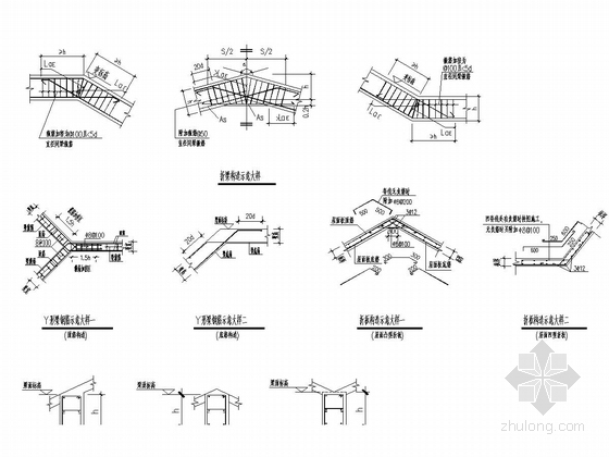 [广东]四层框架结构私人住宅建筑结构全套图-节点大样图