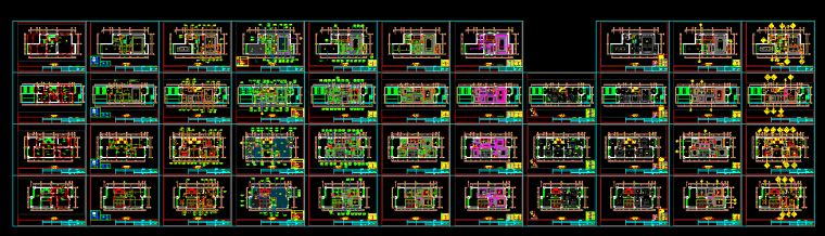 欧式风格三层联排别墅设计施工图（附效果图+模型）-缩略图