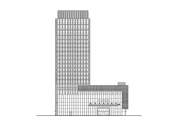 高层宾馆CAD图资料下载-[重庆]某知名地产城市综合体高层酒店建筑施工图（CAD）