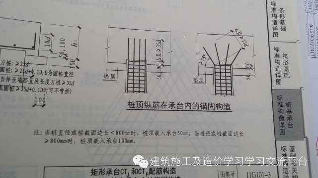 桩顶纵筋在承台内的锚固构造_1