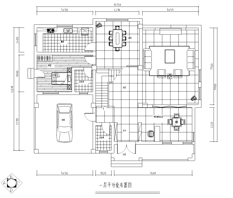 2013中式家装效果图资料下载-[海南]某中式三层别墅室内设计施工图及效果图