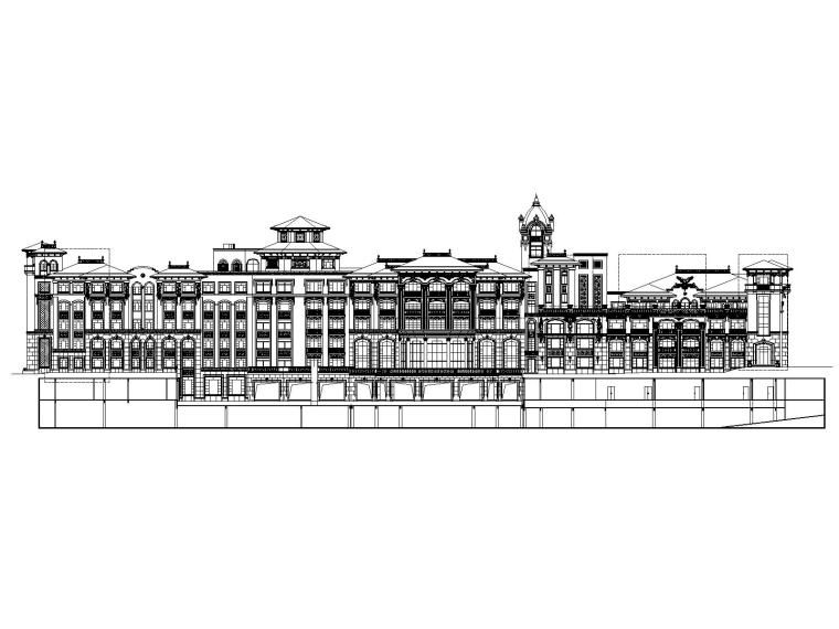 比佛利山SLS酒店资料下载-青岛紫檀山酒店公寓酒店建筑施工图