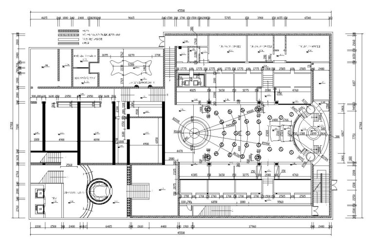 八套不同风格休闲酒吧内部装修全套CAD施工图-天花1