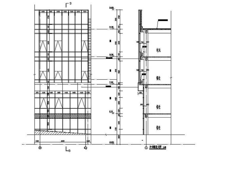 [福建]高层现代穿插式商业综合体建筑设计方案文本（含效果图）-高层现代穿插式体块商业综合体建筑详图