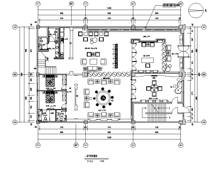 茶楼的装修风格资料下载-新中式风格私人茶楼会所空间设计施工图（附效果图）