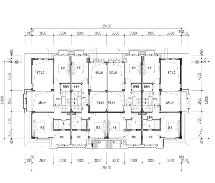 [广东]现代artdeco风格高层住宅及低层别墅建筑设计方案文本-现代artdeco风格高层住宅及低层别墅建筑效平面图