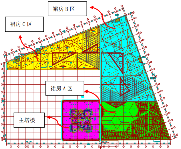 带状公园绿地设计资料下载-南昌绿地紫峰大厦地下室裙房基础设计