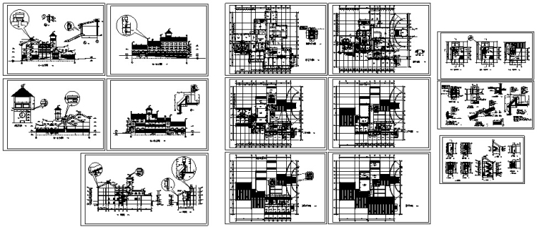 某中式仿古多层接待中心建筑设计方案施工图CAD-10