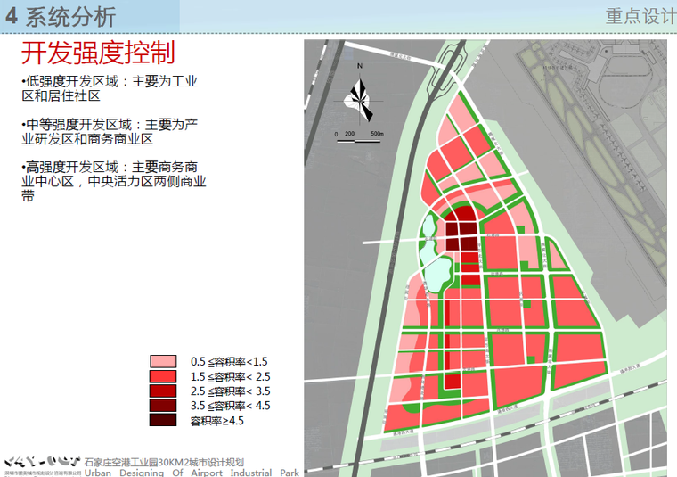 [河北]石家庄空港工业园城市设计方案文本-开发强度控制