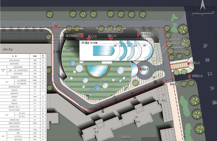 [福建]闽侯酒店项目建筑设计文本（PDF+127页）-平面图