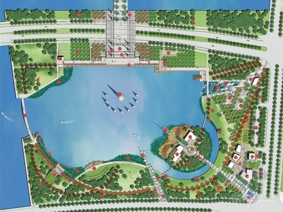 上海绿地国际资料下载-[上海]世界级现代绿色生态公园景观规划设计方案