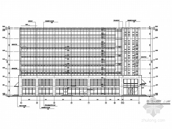 某公司六层综合楼资料下载-[学校综合楼]长沙六层框架结构施工图（含建筑图）