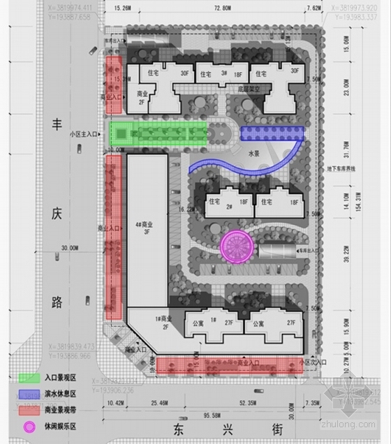 [陕西]artdeco风格高层居住区规划设计方案文本-artdeco风格高层居住分析图