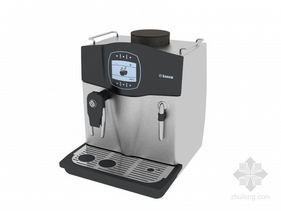 3D智能手环模型资料下载-智能咖啡机3D模型下载