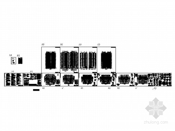 某市23层现代风格独栋住宅建筑施工图-总缩略图 