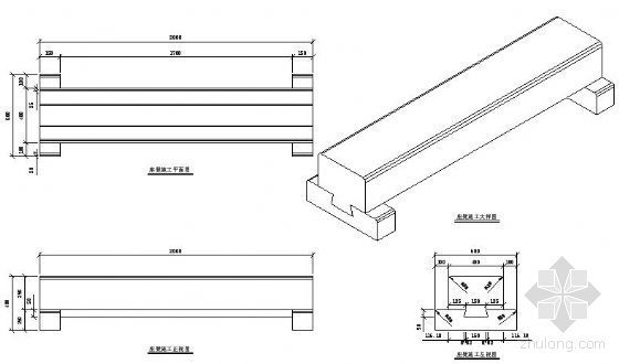 木凳做法详图资料下载-三种木质凳施工图