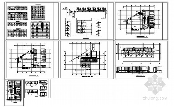 大型制冷机房及冷却塔设计施工图-施工系统图 