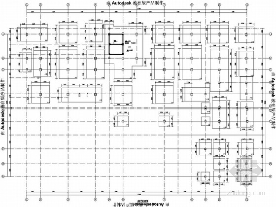 疾控中心装修施工图资料下载-[业务楼]六层框架结构疾病预防控制中心结构施工图