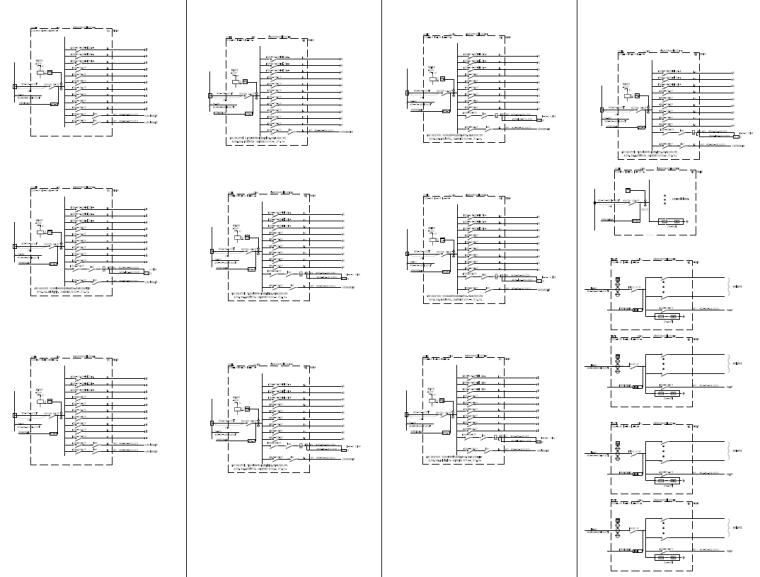 湖南办公塔楼及商业裙房电气施工图-配电箱系统图