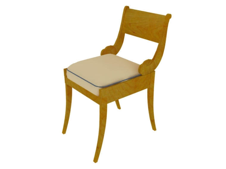 3d软件模型椅子资料下载-餐厅椅子3D模型下载