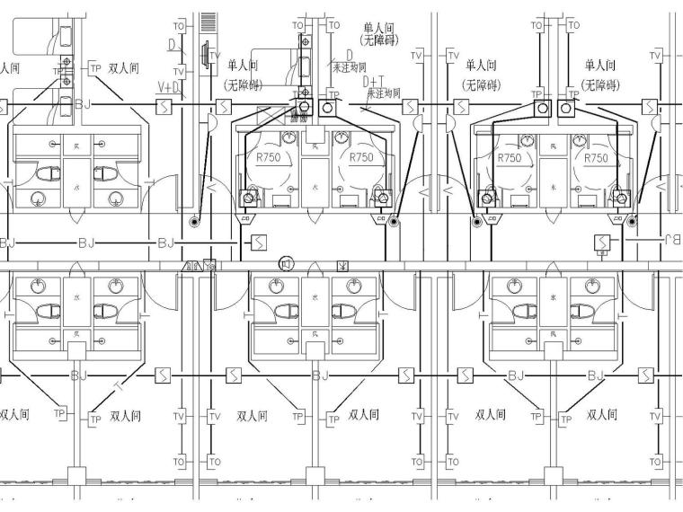 某6层公寓2016年电气施工经典图纸-某公寓电气图纸t3-Model4.jpg