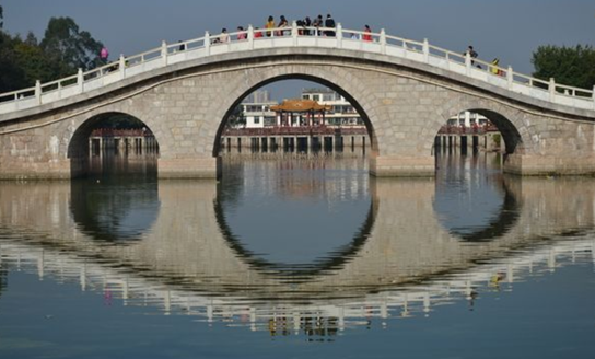 3层中式建筑资料下载-太空灰3D建筑打印中国拱桥