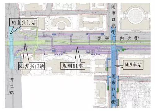 北京地铁金融街站与既有换乘站、规划车站换乘方案研究_8