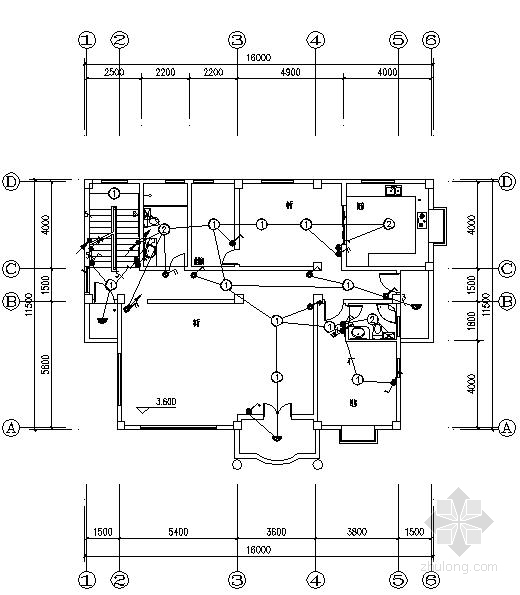 车床电气图纸CAD资料下载-某别墅电气图纸
