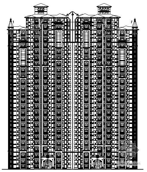 某二十五层住宅楼建筑结构水暖电施工图