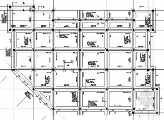 唐山美食城设计施工图资料下载-三层框架结构美食城施工图