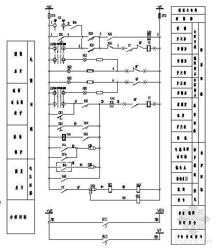电机控制二次图资料下载-6-10kV电机二次接线图