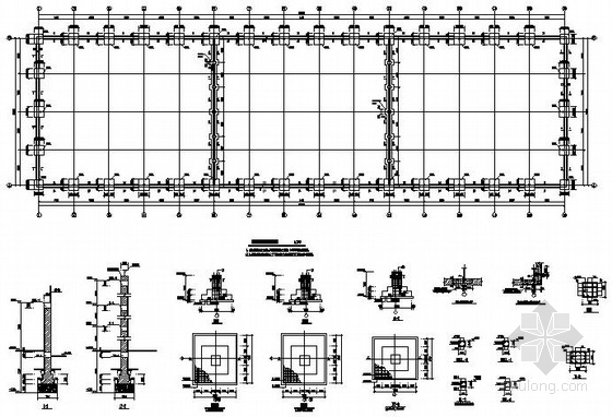 单层厂房dwg资料下载-[北京]某27米跨单层厂房结构施工图