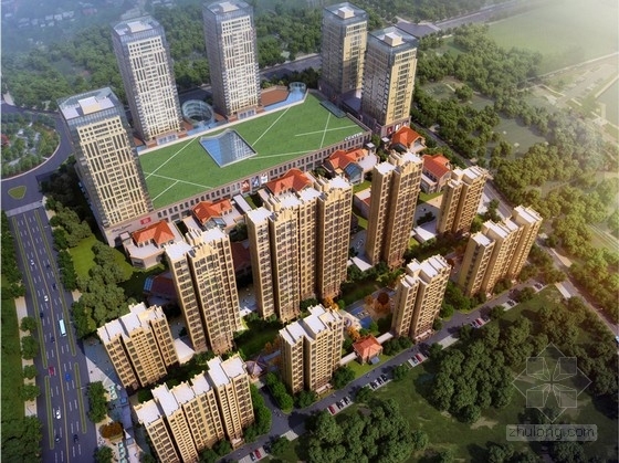 小区楼盘模型设计资料下载-[北京]现代风格高层高端楼盘建筑设计方案文本