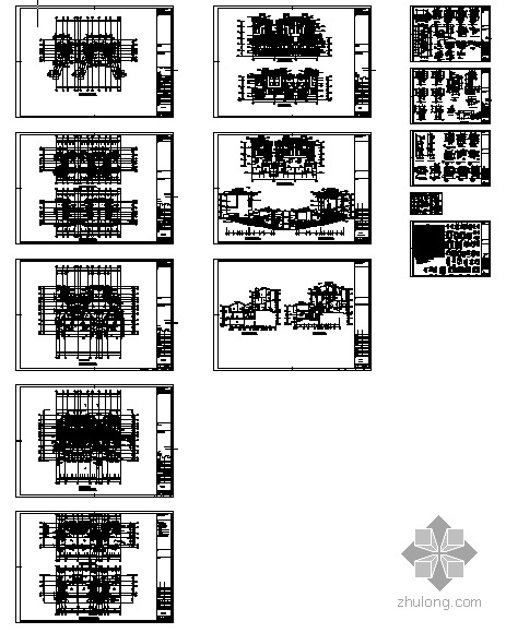 [南京]某海岸项目叠院拼接型别墅建筑施工图（D1、D5、D6、D7型）- 