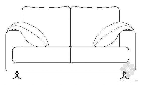 CAD沙发立面资料下载-沙发立面CAD图块3