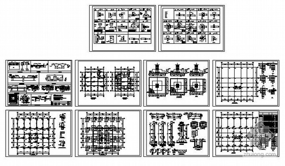 停车楼的施工组织设计资料下载-青岛某停车楼结构图