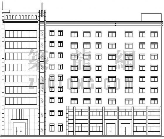 建筑施工图结构图全套资料下载-某商住楼建筑及结构图全套施工图