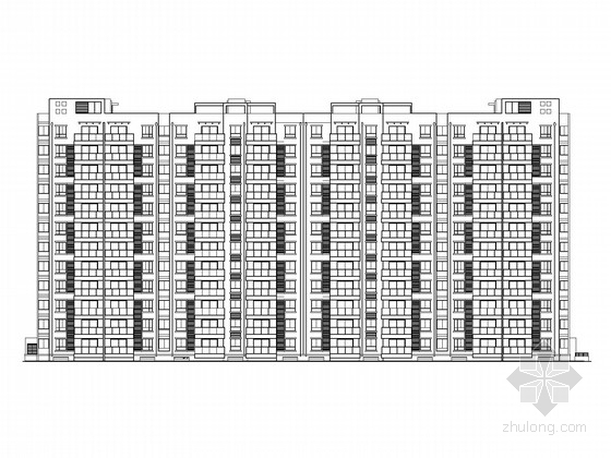 阳台飘窗大样资料下载-[南京]某十二层住宅楼建筑施工图