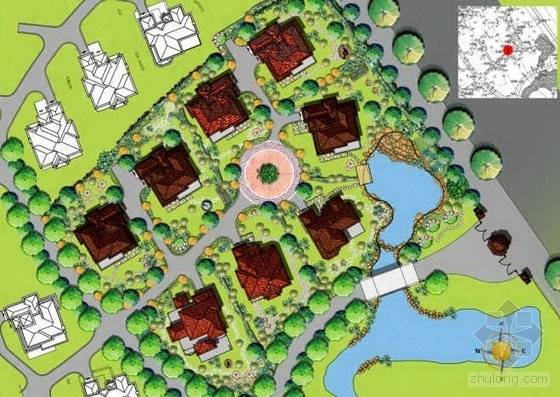 别墅庭院花园概念方案资料下载-上海某花园别墅景观概念设计
