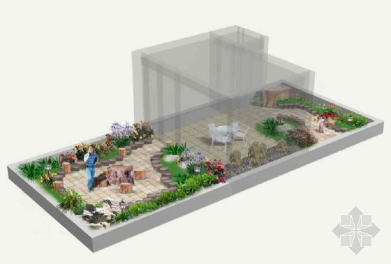 手绘屋顶花园快题设计方案资料下载-大连一屋顶花园景观设计方案