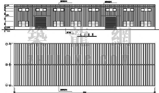一层钢结构木屋资料下载-一层轻钢结构厂房图