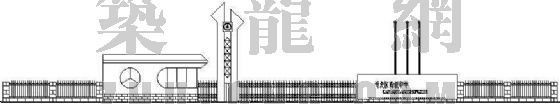 苏州中学建筑设计资料下载-某中学大门建筑设计方案