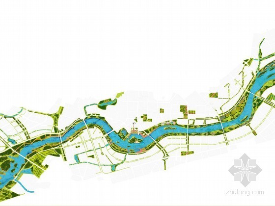 整体规划模型资料下载-[沈阳]某河道综合景观整体规划方案