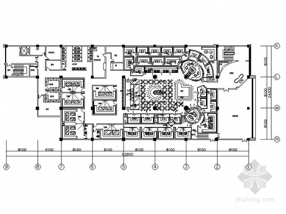 酒吧卡座施工详图资料下载-[河北]某现代时尚酒吧室内装修施工图（含效果）