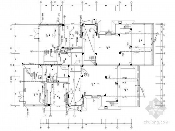 2层别墅给排水系统图资料下载-[深圳]三层别墅建筑群给排水施工图纸
